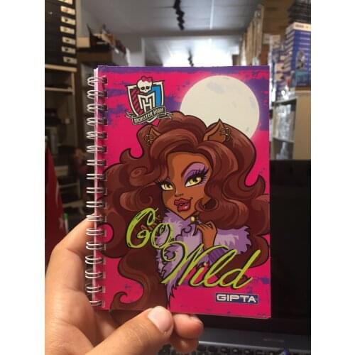 Monster high spiral notebook a6 size ideal homework notebook stationery products for girls
