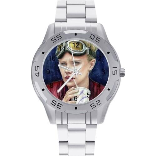 Ghost Quartz Watch Round Boys Wrist Watch Photo Stainless Business Photo Wristwatch