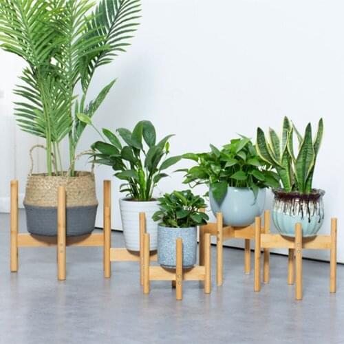 Wood Succulent Plant Flower Pot Holder Shelf Pot Planter Display Garden Balcony Flower Pot Shelf Rack Holder Home Indoor Decor