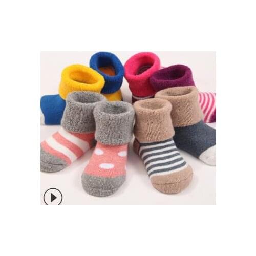Qiu dong looped upset the baby socks the single quality in the foreign trade cotton boneless tube baby socks-ZQ111