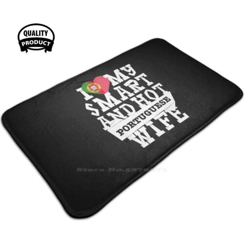 I Love My Smart And Hot Portuguese Wife 3 Sizes Home Rug Room Carpet Portuguese Portugal Portuguese Culture Portuguese Wife