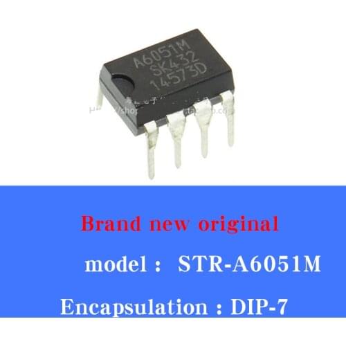 10/pcs Lot STR-A6051M New imported original STR-A6051M DIP-7 straight plug A6051M PWM switching power supply chip IC