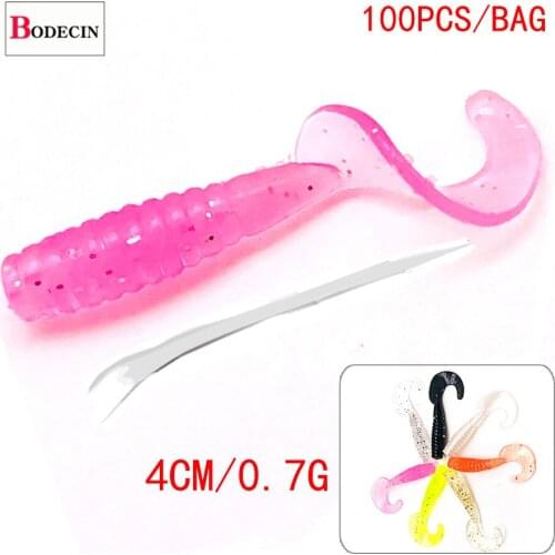 Artificial/Bass Bait For Fishing Lure Soft Silicone Jig Shad Long Tail Wobbler Salt Smell Additive Worm Swimbait Tackle 100pcs