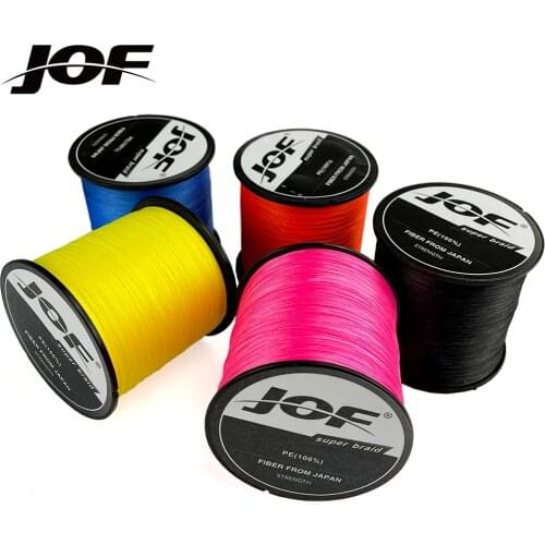 JOF 300M 8 Strands Line Carp Multifilament Japan 100% PE 0.14mm-0.70mm Strong Wire 18LB-119LB Fishing Tackle