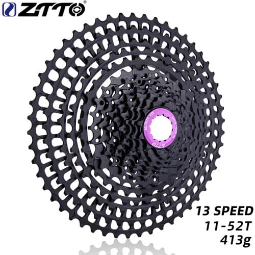 ZTTO MTB 13Speed 11-52T SLR2 Cassette black Wide Ratio Ultralight CNC 13v Freewheel Mountain Bike Bicycle Parts for AXS HG Hub