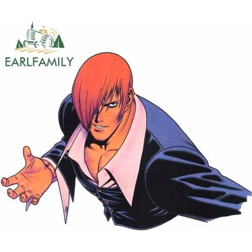 EARLFAMILY 13cm x 9.3cm for Iori Yagami The King of Fighters car sticker creative Fashion Occlusion scratch Camper JDM Decal
