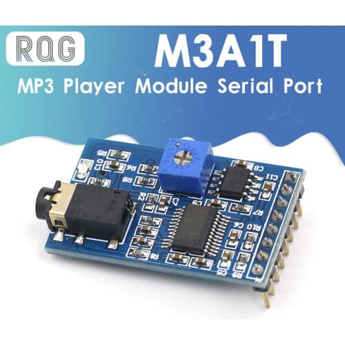 MP3 player module serial port on-demand decoder board card playback with 3w power amplifier voice broadcast M3A1T