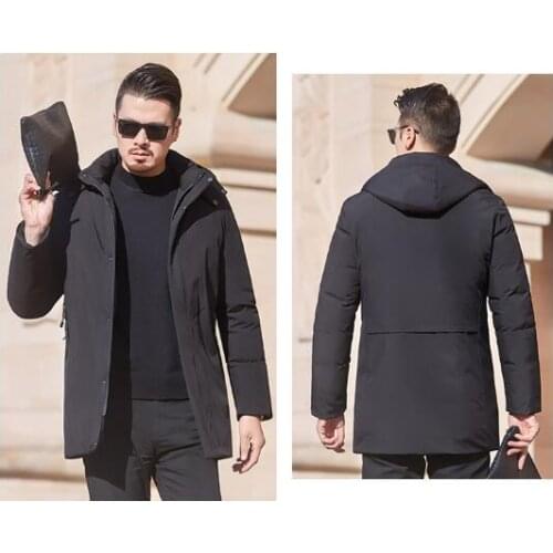 Mens jacket plus velvet padded down padded jacket