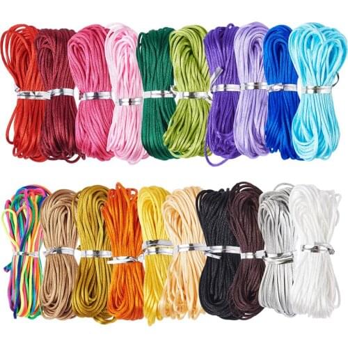 1Set 1mm Nylon Cord Thread Cotton Beading String Rope for DIY Bracelet Braided Jewelry Making Sewing Knitting Accessories
