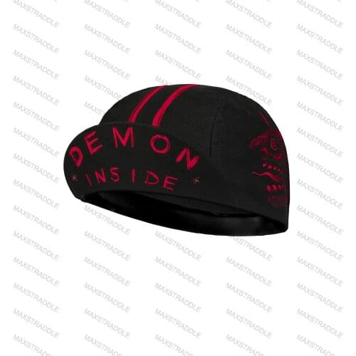 New Summer Cycling Cap Men&Women Classic Black Bike Hat Demon Inside