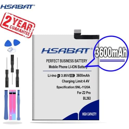 New Arrival [ HSABAT ] 3600mAh BL263 Replacement Battery for lenovo ZUK Z2 pro