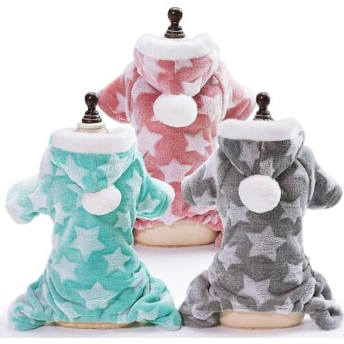 Dog Clothes Jumpsuit Warm Winter Puppy Cat Leopard Coat Costume Pet Clothing Outfit For Small Dogs Cats Chihuahua Yorkshire