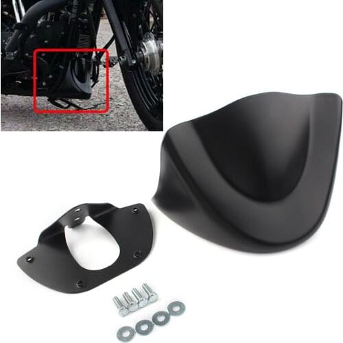 Motorcycle Front Chin Spoiler Air Dam Fairing For Harley Dyna FXD FXDB 1999 2000 2001 2002 2003 2004 2005 except FLD Matte black