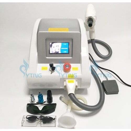 Portable Q Switched ND Yag Laser tattoo removal machine eyebrow pigment remove carbon peel beauty 1320nm/532nm/1064nm