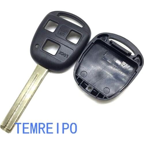 20pcs/lot 3Button TOY48 Blank Remote Key Case Shell For LEXUS SC430 GX470 RX350 RX400h ES300 ES330 GS400 GS430 GS470 LS400 LS430