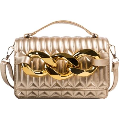 Luxury PU Leather Flap Shoulder Crossbody Bags For Women 2021 Womens Designer Small Chain Handbag Female Travel Solid Color Bag