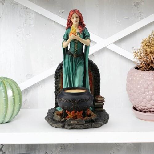 Goddess Figurine Sculpture Angel Home Garden Decor Room Resin Celtic Goddess Statue Hope Honor Harvest Figurines Ornament