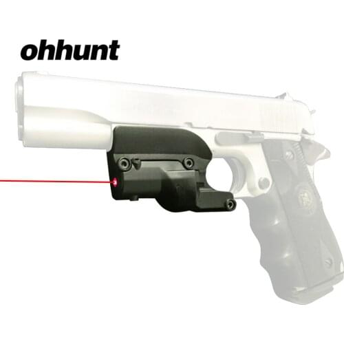 Ohhunt Tactical Hunting 5mw Red Laser Sight Scope Red Dot Sight For 1911 Pistol Airsoft with Lateral Grooves