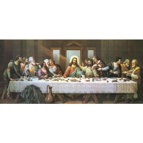 TOP HOME OFFICE Decor ART -The Last Supper CANVAS PRINT painting --TOP art work replica # 60 " large painting on canvas