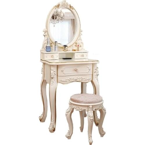 European-style dressing table multi-functional princess bedroom mini modern simple makeup table makeup table makeup cabinet