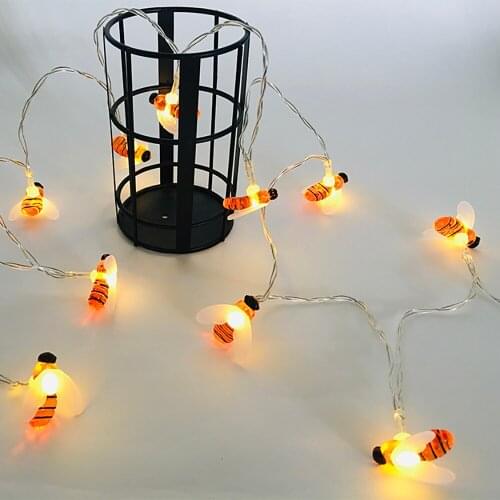 Outdoor Warm White House Decoration Light Simulation Honey Bee String Lights for Events Wedding Decor