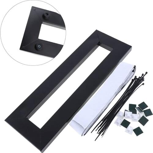 Universal 40x13cm Small Black Aluminum Alloy material Guitar Effect Power Bracket Single Block Effector Pasting Board