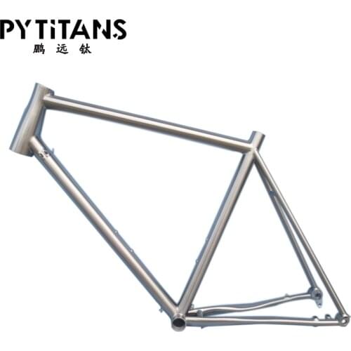 Titanium Alloy Bike Frame for titanium road bicycle and fork 700C GR9 Titanium Alloy Material Bike Factory Price