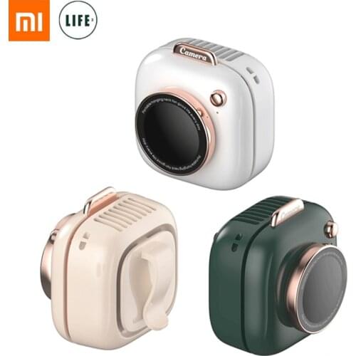 3 Speed 3Life Camera Shape Hanging Neck Fan Portable Mini Camera Fan USB Rechargeable Mute Creative Summer Small Air Cooler