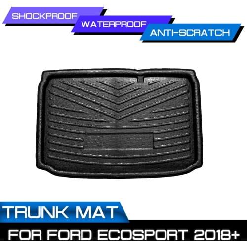 Rear Trunk Cargo Boot Liner For Ford EcoSport 2018+ Tray Floor Mat Shockproof Rear Cargo Mat Sheet Carpet Auto Accessories
