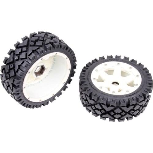 Rc car spart part nylon super star front wheel with All Terrain tire set for 1/5 scale HPI Rovan Baja 5B
