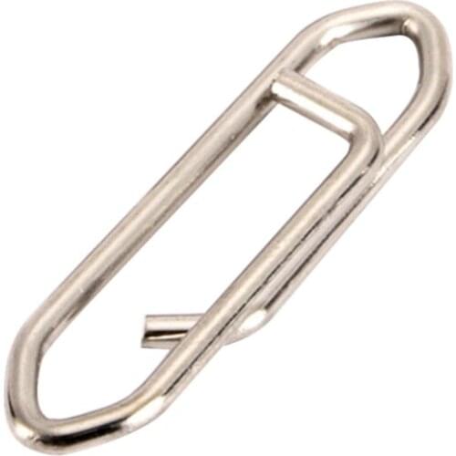 50 Pcs/Pack Powerful Stainless Steel Fishing Fast Link Clips Lock Snaps Quick Lure Change Connector for Freshwater