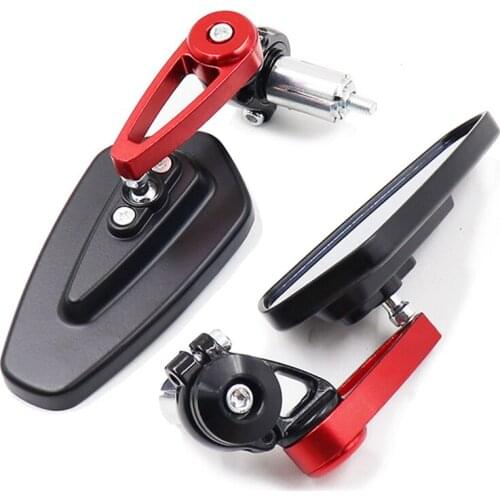 22mm Universal Handle Bar End Mirrors Motorcycle Rear View Mirror For Honda CB1000R CB500X CB500F CB650R CB650F KTM Duke 390 790