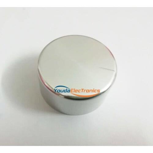 1PC 44X22mm Silver Aluminium volume potentiometer Knob for Guitar Amplifier 6.0mm