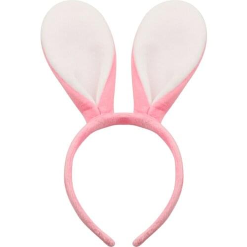 1 PC Girls Rabbit 3D Ear Headbands Big Ears Design Knotted Hairband High Quality Cosplay Women Makeup Headband Headwear