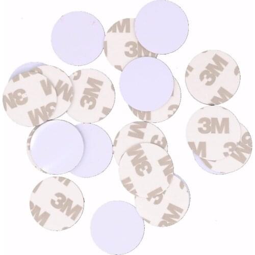 1Pcs 13.56Mhz UID RFID Adhesive Sticker Round Coin Plastic Card Changeable Rewritable Copy Clone Proximity Card Fast Shipping