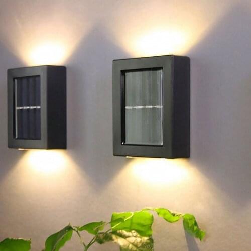 1pc Solar Wall Light Outdoor Garden Waterproof Household Up and Down Lights Garden Decoration Light Hiking Camping Free Shipping