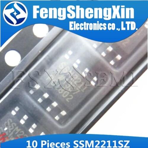 10pcs SSM2211SZ SOP-8 SSM2211S SOP8 SSM2211 SOP SSM2211SZ-REEL Low Distortion, 1.5 W Audio Power Amplifier IC