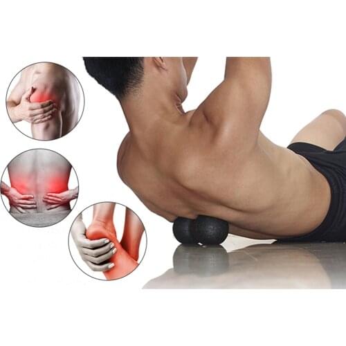 2pcs Peanut Massage Ball Therapy Pain Relief Solid Back Roller Yoga Roller Muscle Roller For Muscle Tension Trigger Point