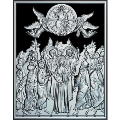 Ascension of Our Lord 3d model for cnc STL format Religion 3d Relief Model STL Router 3 axis Engraver ArtCam