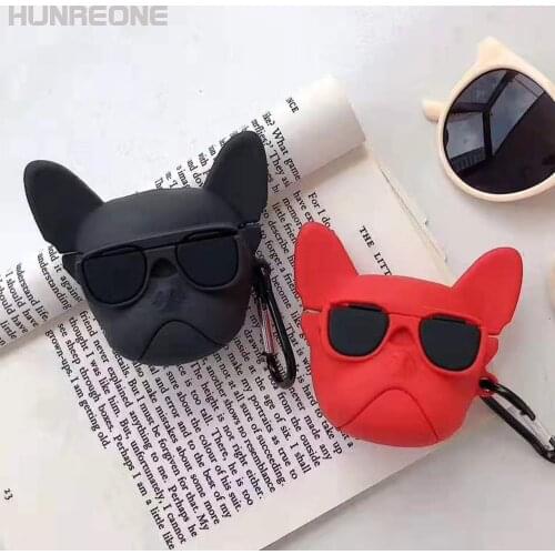 3D Soft French Bulldog Bluetooth Earphone Airpods Pro / 1 / 2 Universal Protective Case Cover