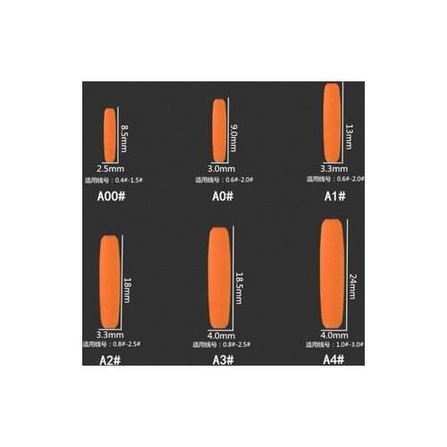 60 Packs Seven-star Beans 00#-4# Fishing Float Cylinder Night Fishing Float Bobber Fishing Tackle Accessories A379