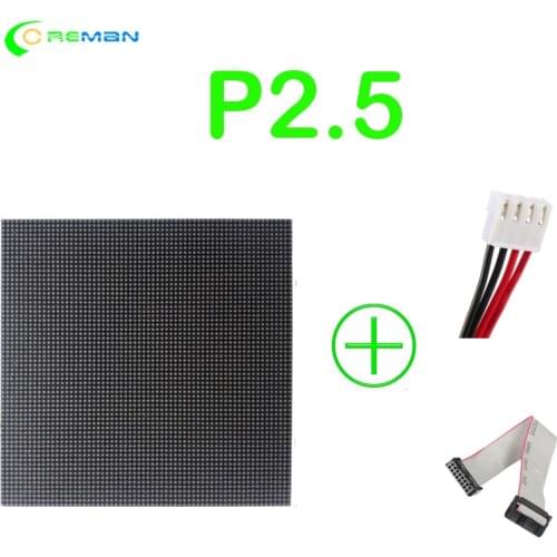64X64 pixel pitch 2.5mm full color led display 160X160mm hub75 MBI5124 ICN2037 P2 P2.5 video wall RGB led matrix