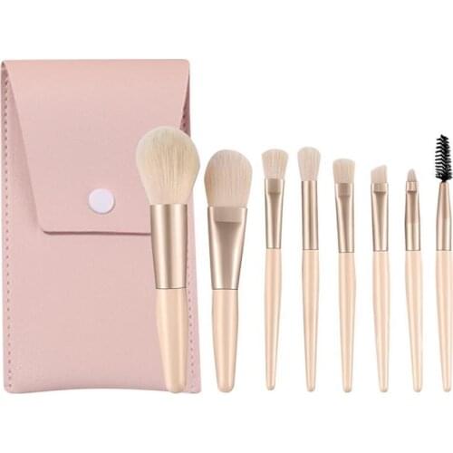 8Pcs Mini Travel Portable Soft Makeup Brushe Set Mini Makeup Brush Soft Concealer Makeup Brush Beauty Foundation Eye Shadow Tool