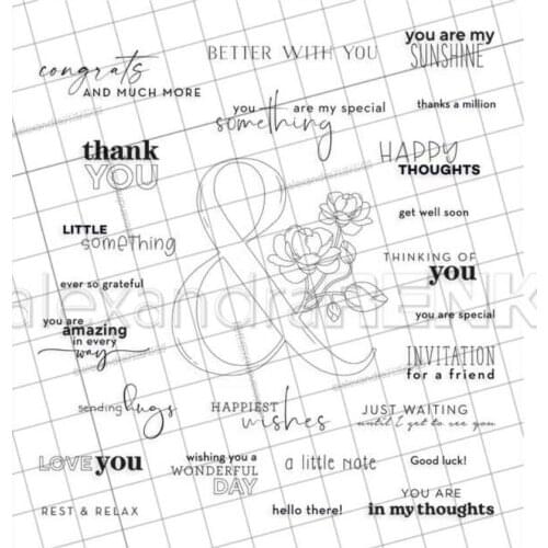 English Flower Clear Stamp Seal DIY Scrapbooking Photo Album Decorative Clear Stamp C0682