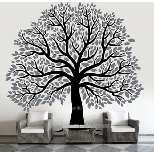 Large Beautiful Tree Wall Stickers For Kids Bedroom Nursery Decoration Giant Trees Art Murals Vinyl Decal Home Decor LL2505