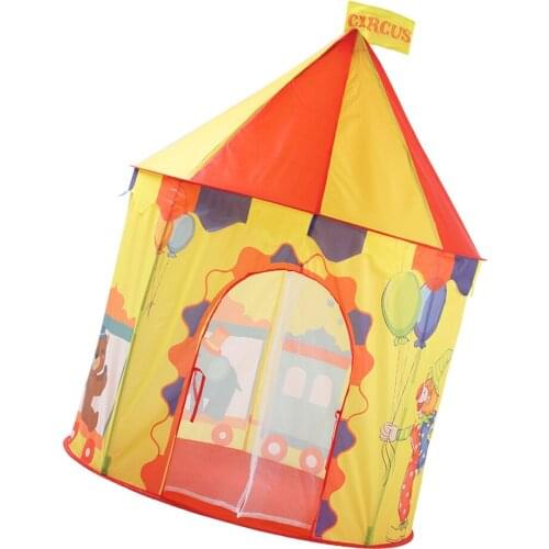 Circus Themed Play House Up Play Tent for Kids Indoor Outdoor Play Castle Tent Playhouse Tent for Children Play Game