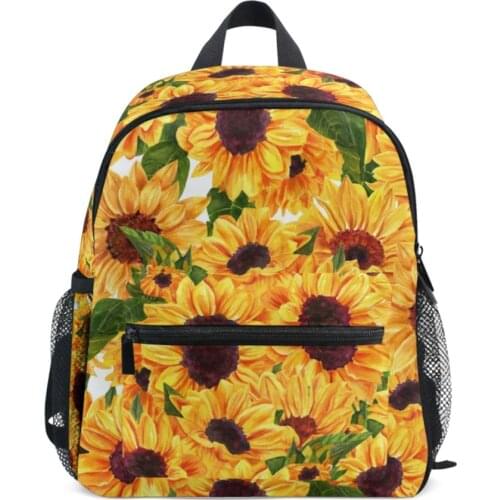 Sunflower Child Safety Harness Adjustable Backpacks School Bag Bear Toddler Kids Backpack Children Girls Boys Anti-Lost Backpack