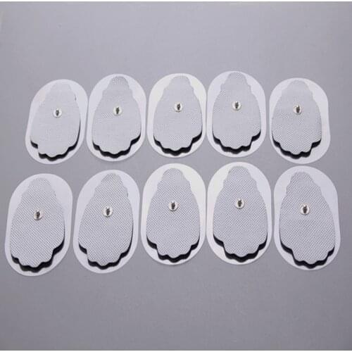 DHL freeshipping 500pcs hand shaped non-woven Self Adhesive replacement Electrode pads for muscle stimulator Tens massager pad