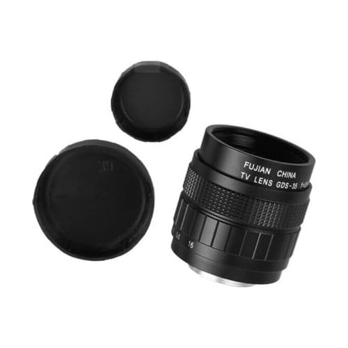 Fujian 35mm For /1.7 CCTV Lens C-Mount TV Camera Black