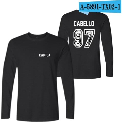 Camila Cabello Havana t shirt men/women cotton Cabello 97 t-shirt spring Fans long sleeve t shirts funny casual tshirt tops 4xl